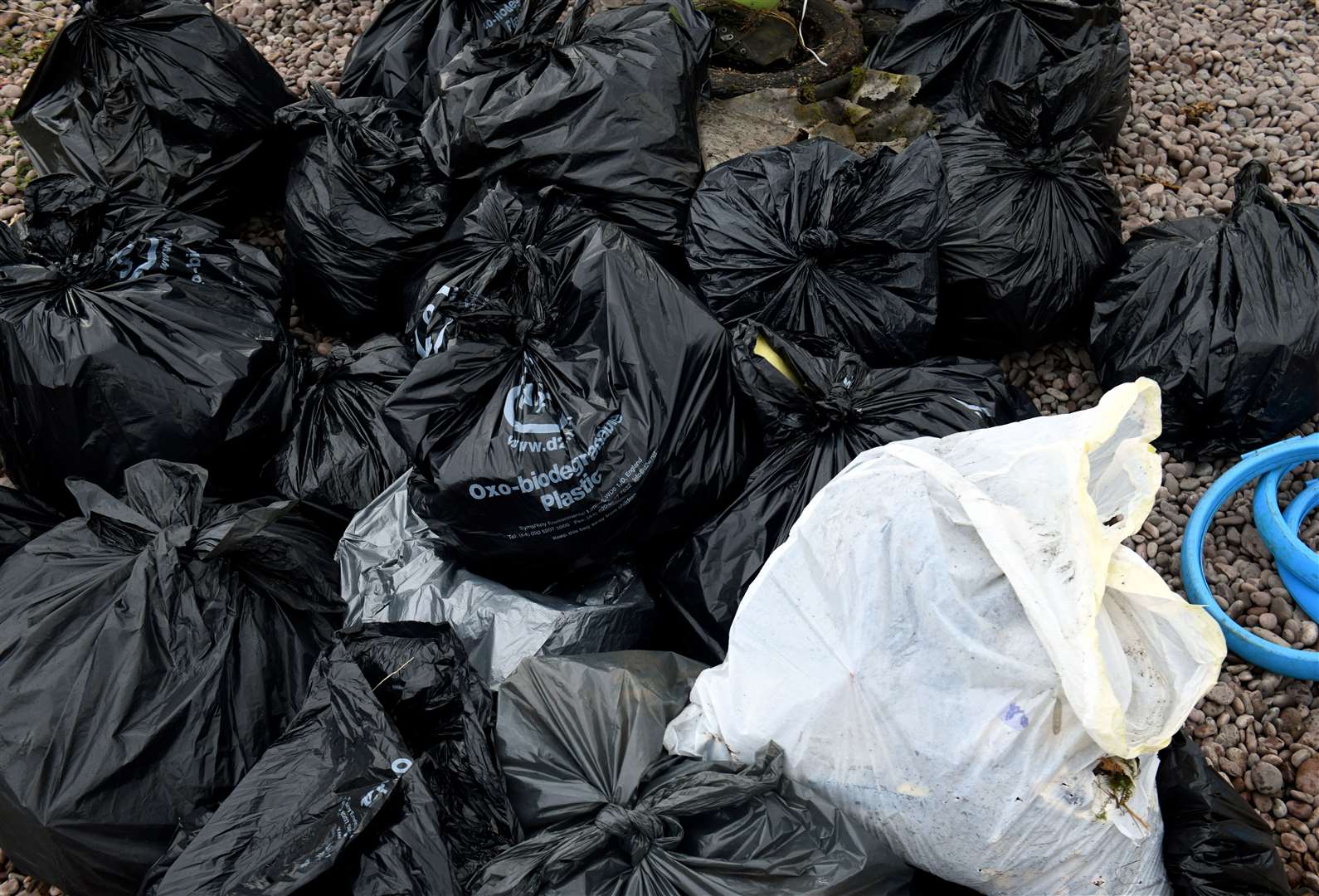 Rubbish bags. Picture: James Mackenzie