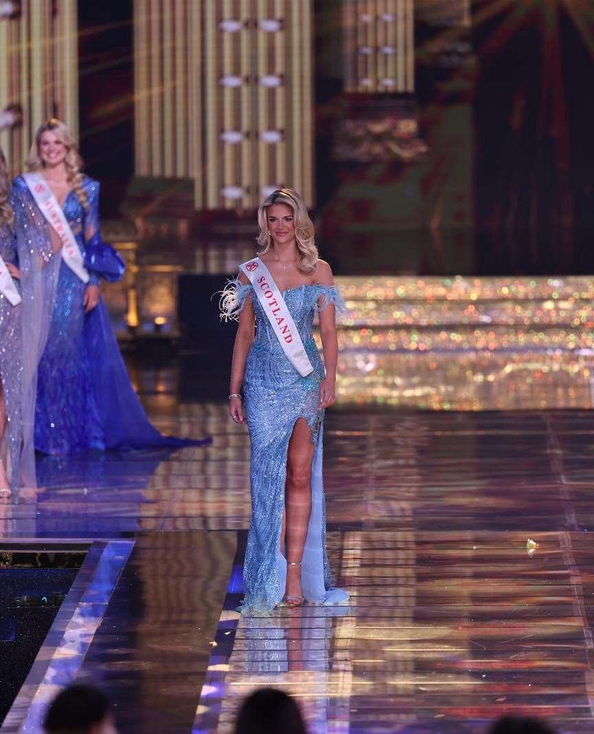 Miss Scotland at the 71st Miss World finale.