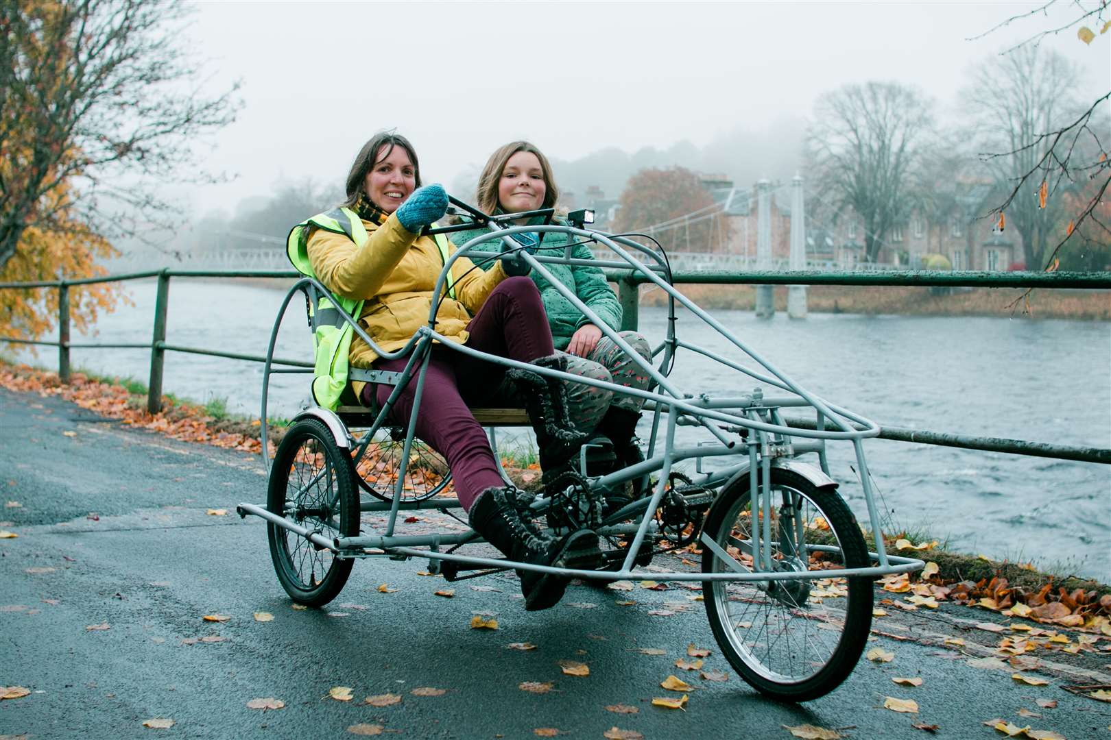 The World War II era tandem will be named at the next Kidical Mass in December. Picture: Katie Noble
