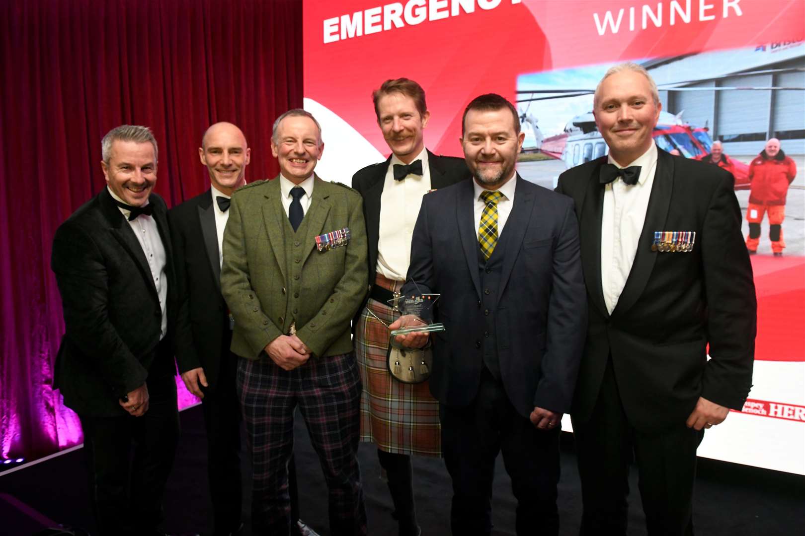 Rescue 151 won the Emergency Services or Armed Forces Award. Award presented by Robert Thorburn of Openreach. Picture: James Mackenzie.