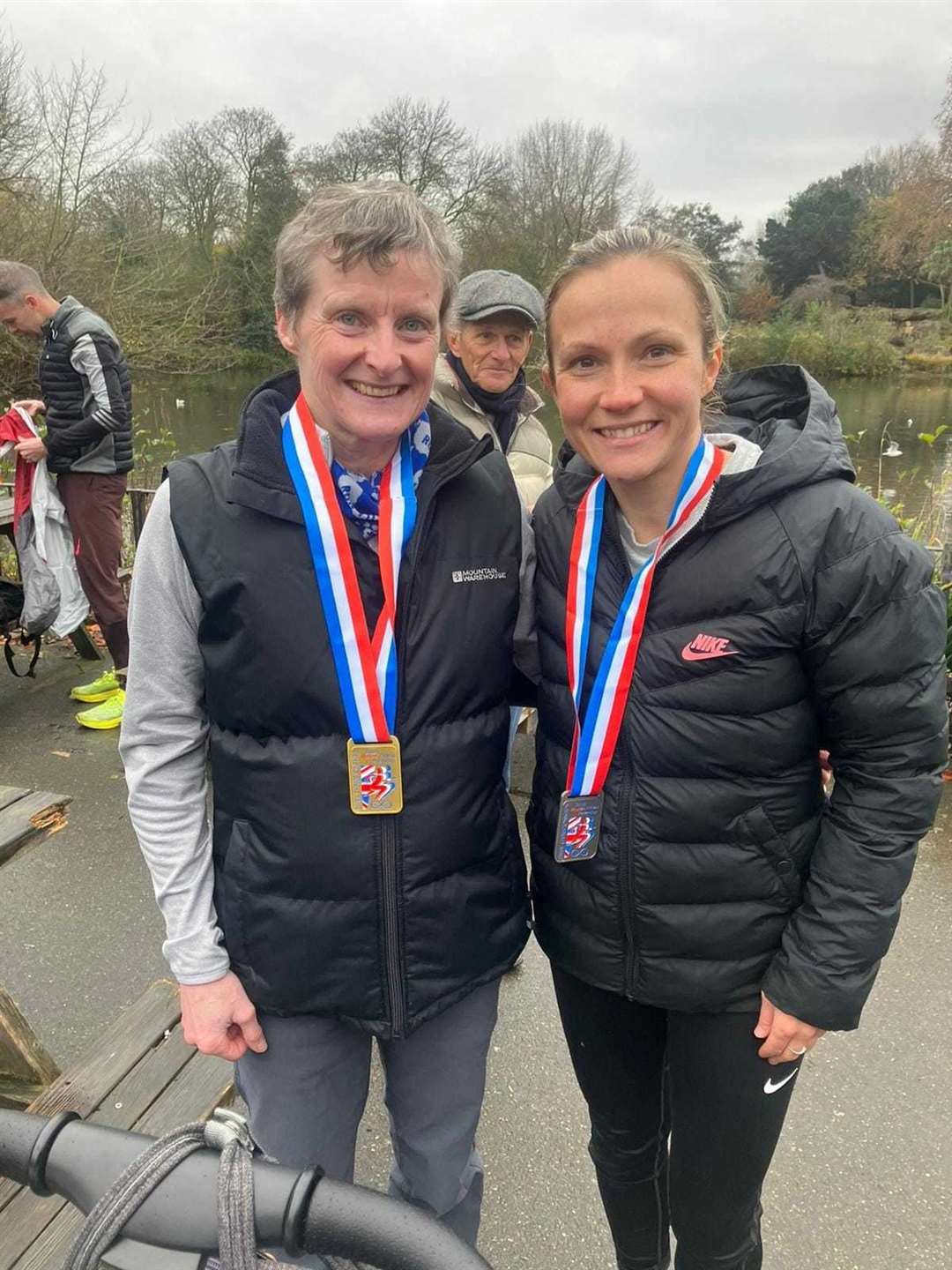Julie Wilson and Jenny Bannerman each won medals at the British Seniors 5k Championship.