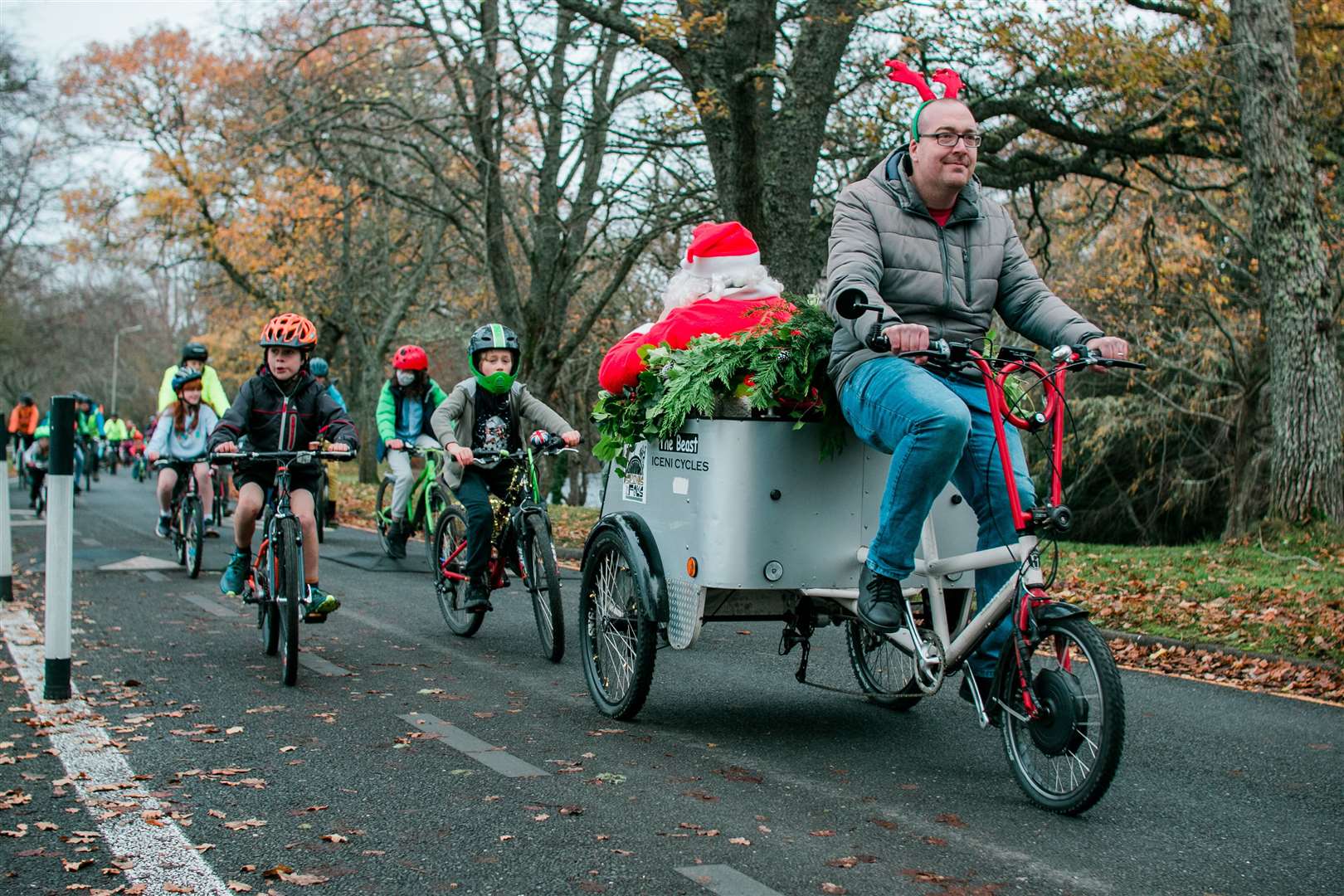 Kidical Mass in Inverness is getting festive this weekend. Picture: Katie Noble