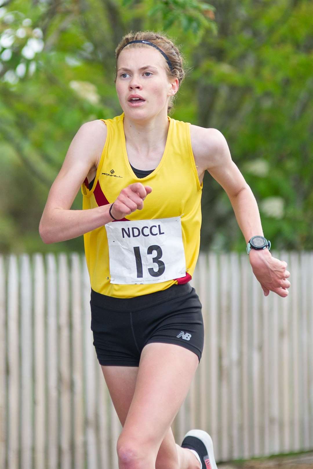 Inverness Harriers' Megan Keith finished 1st female runner with a time of 35:06...The Back to Basics 10k Road Race held on Sunday 6th June 2021 on the outskirts of Forres...Picture: Daniel Forsyth..