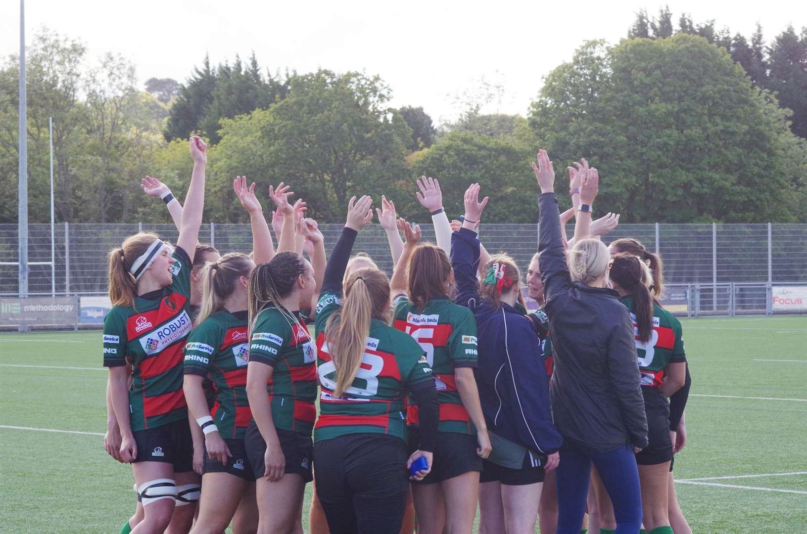 Highland RFC's women won the Women's North Two in their first season of competitive rugby. Picture: Owen Cochrane